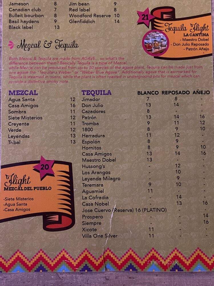La Cantina Del Pueblo - Toronto, ON menu_pic