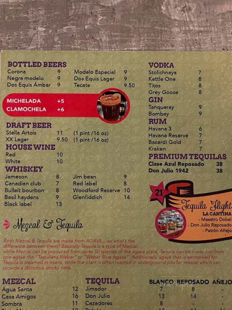 La Cantina Del Pueblo - Toronto, ON menu_pic