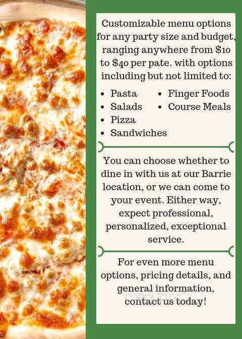 Zio's By Giancarlo - Barrie, ON menu_pic