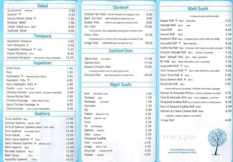 Cho's Sushi and Roll - Calgary, AB menu_pic