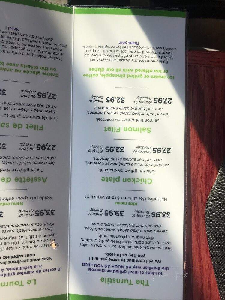 Le Milsa - Brossard, QC menu_pic