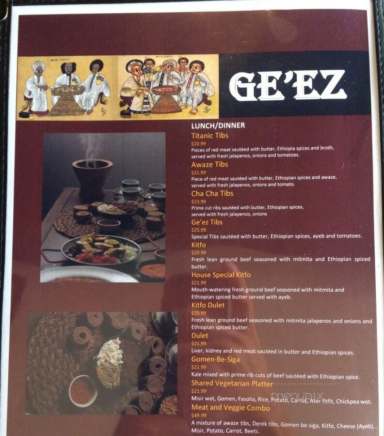 Geez - Calgary, AB menu_pic