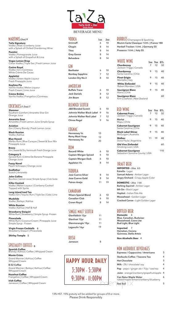 Taza Grill + Bar - Mississauga, ON