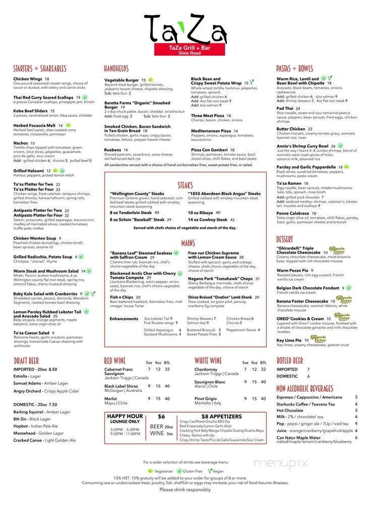 Taza Grill + Bar - Mississauga, ON