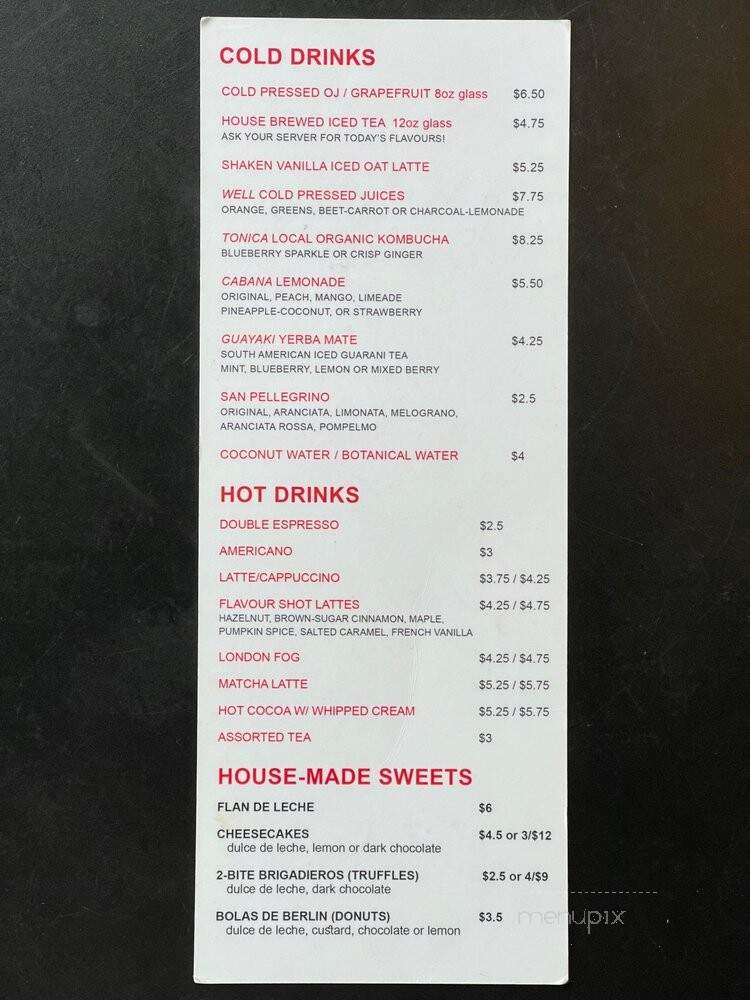 Completo - Toronto, ON menu_pic