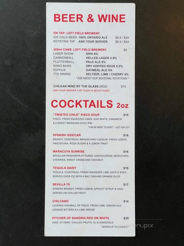 Completo - Toronto, ON menu_pic