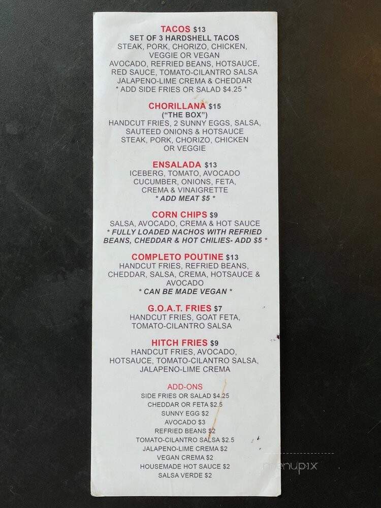 Completo - Toronto, ON menu_pic