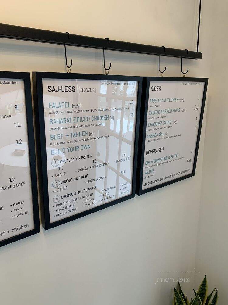 BiBi's Middle Eastern Kitchen - Ottawa, ON menu_pic
