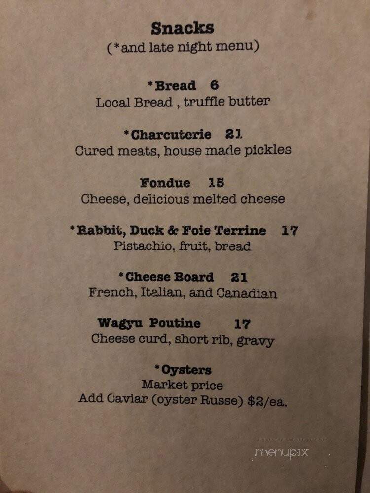 Bon Temps - Hamilton, ON menu_pic
