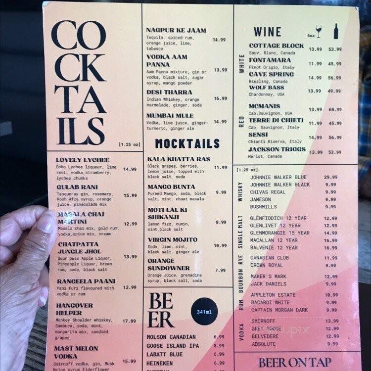 Chatpatta Chowk - Mississauga, ON menu_pic