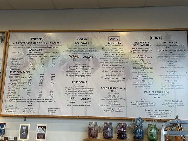 Islands Cafe - Surrey, BC menu_pic