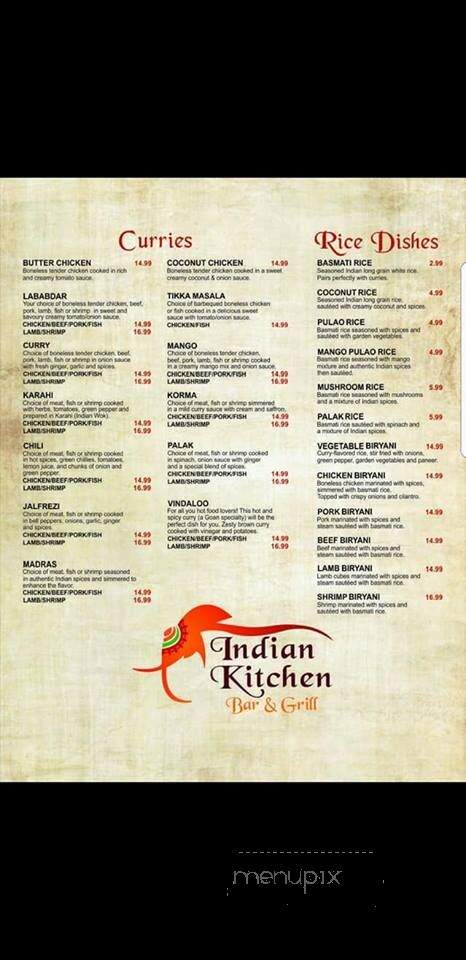 Indian Kitchen Bar and Grill - Red Deer, AB