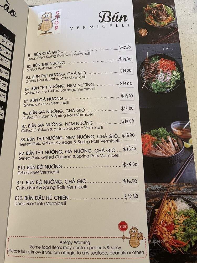 Pho Kha - Niagara Falls, ON menu_pic