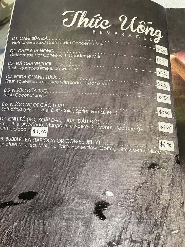 Pho Kha - Niagara Falls, ON menu_pic