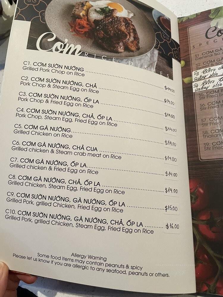 Pho Kha - Niagara Falls, ON menu_pic