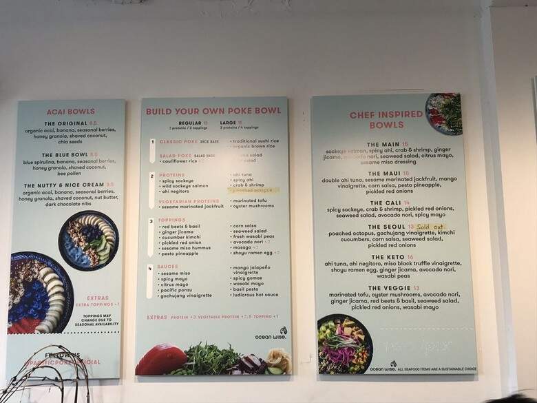 Pacific Poke - Vancouver, BC menu_pic