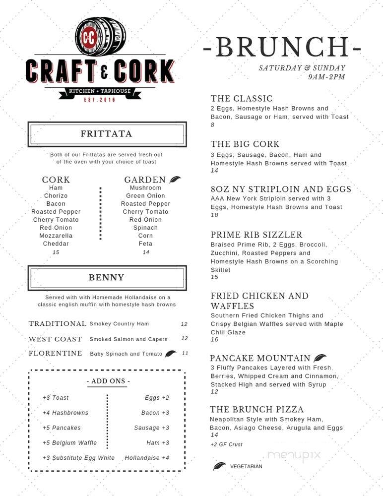 Craft & Cork Kitchen + Taphouse - Coquitlam, BC