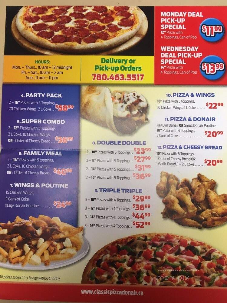 Classic Pizza Donair & Sub - Edmonton, AB
