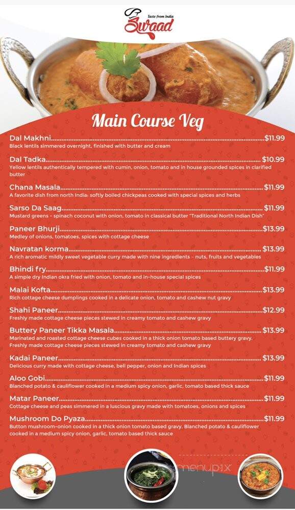 Swaad - Windsor, ON menu_pic