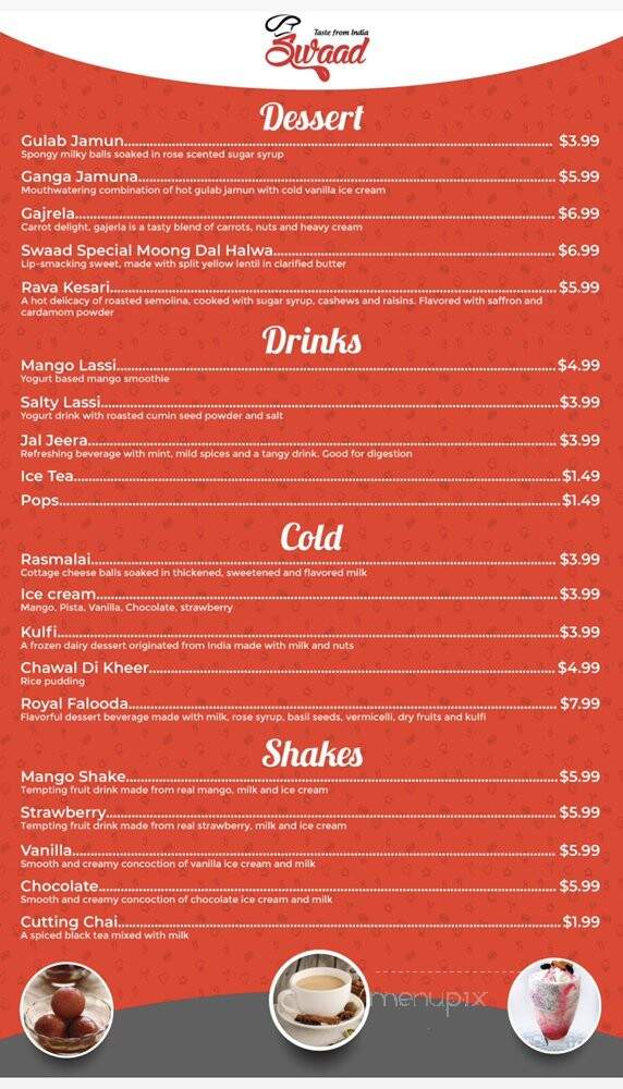 Swaad - Windsor, ON menu_pic