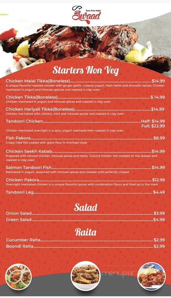 Swaad - Windsor, ON menu_pic