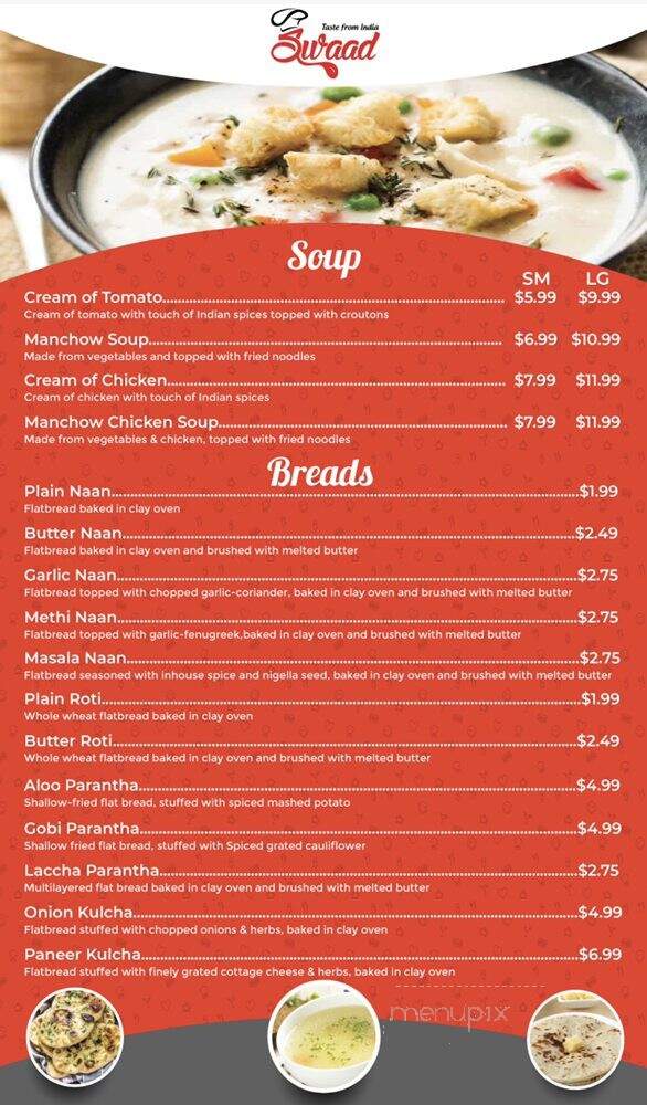 Swaad - Windsor, ON menu_pic