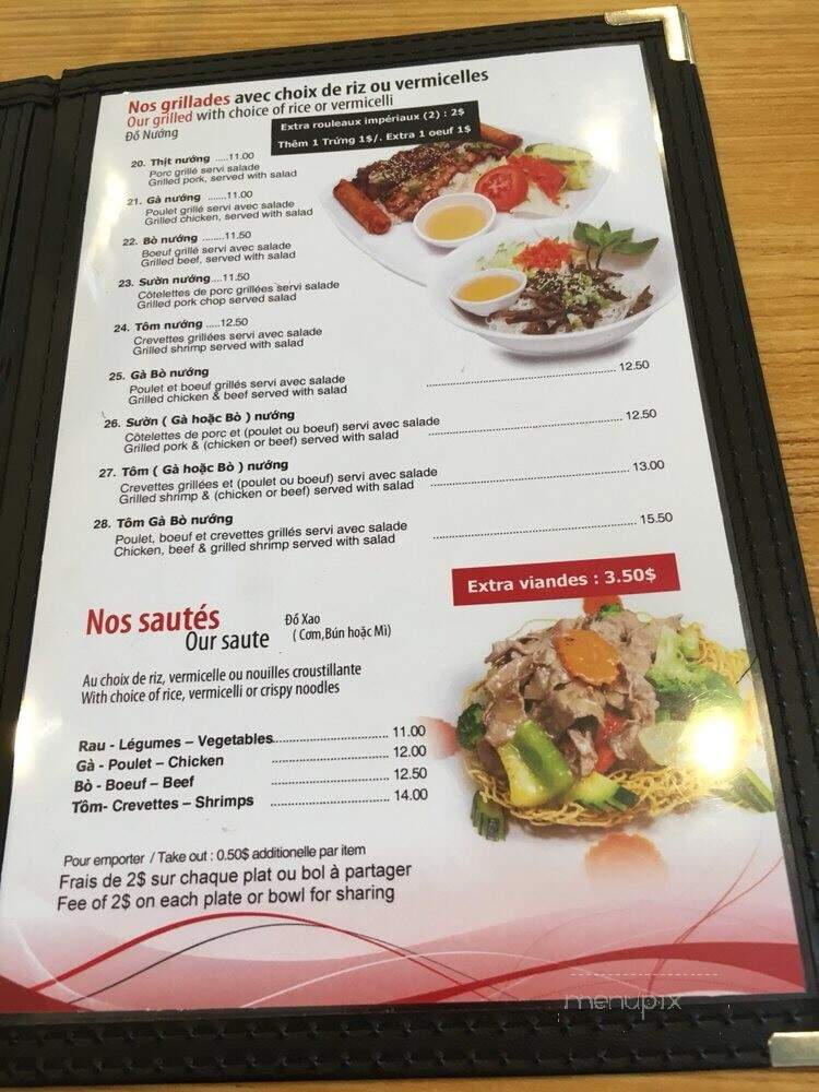 Pho MyMy - Montreal, QC menu_pic