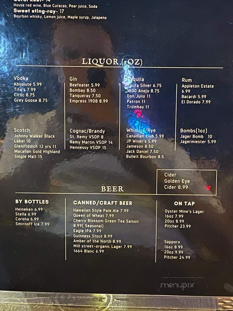 Oystermine - Toronto, ON menu_pic