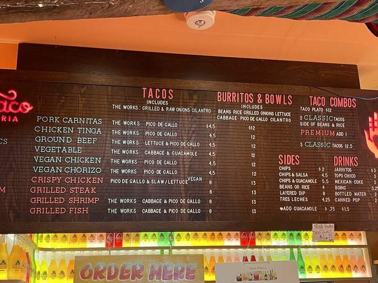 Mi Taco Taqueria - Toronto, ON menu_pic