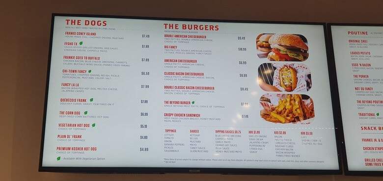 Fancy Franks - North York, ON menu_pic