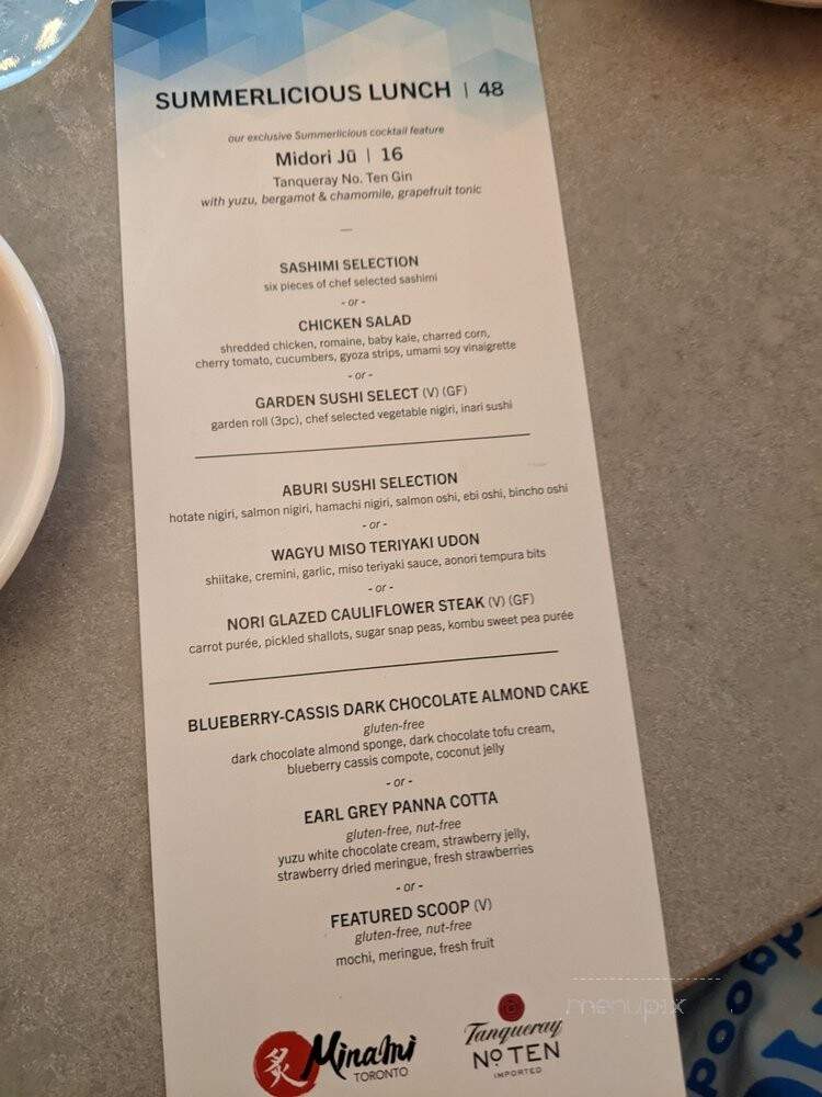 Minami Toronto - Toronto, ON menu_pic