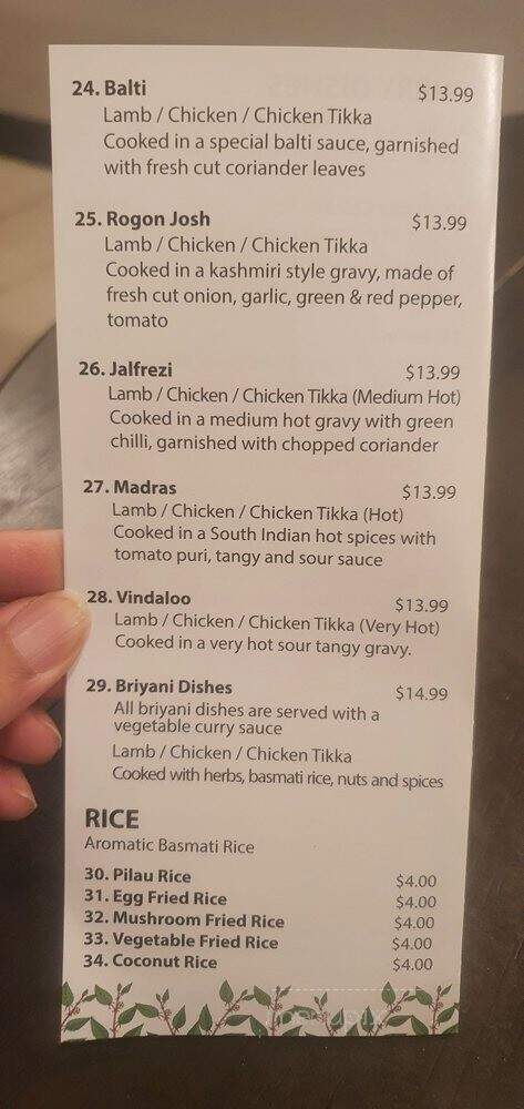 Nobleton Tandoori - Nobleton, ON menu_pic