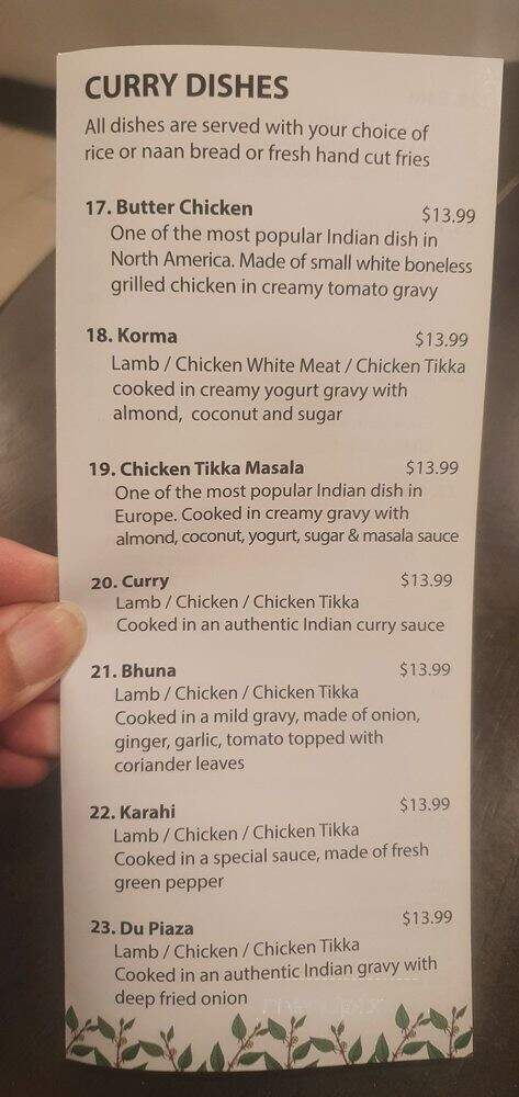 Nobleton Tandoori - Nobleton, ON menu_pic