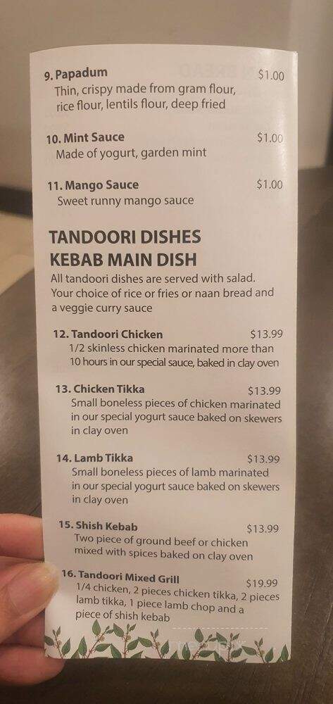 Nobleton Tandoori - Nobleton, ON menu_pic