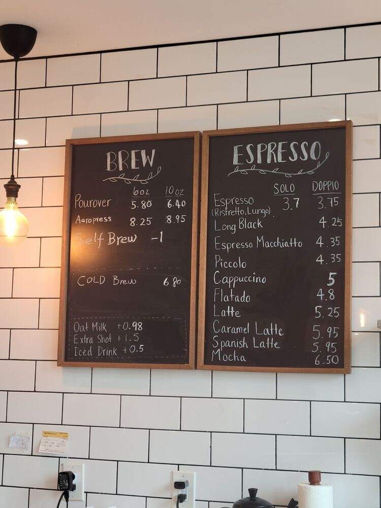 R Ki Coffee Lab - Richmond, BC menu_pic