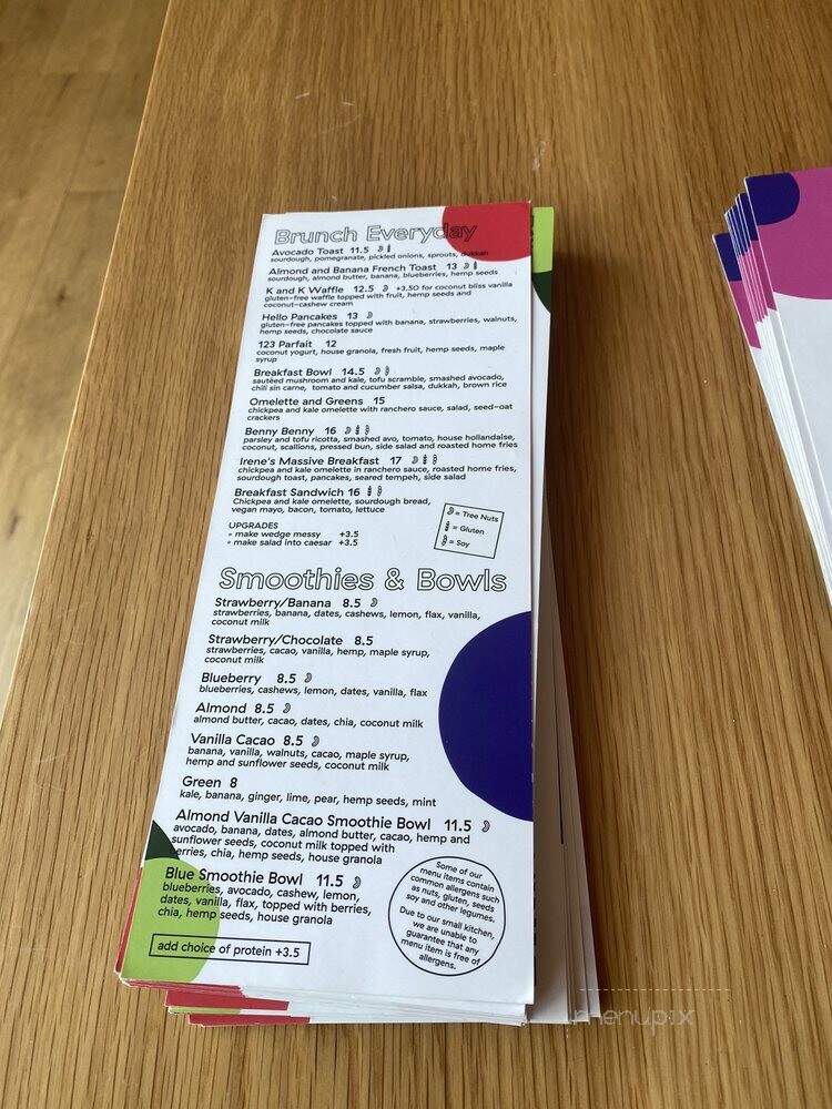Hello 123 - Montreal, QC menu_pic