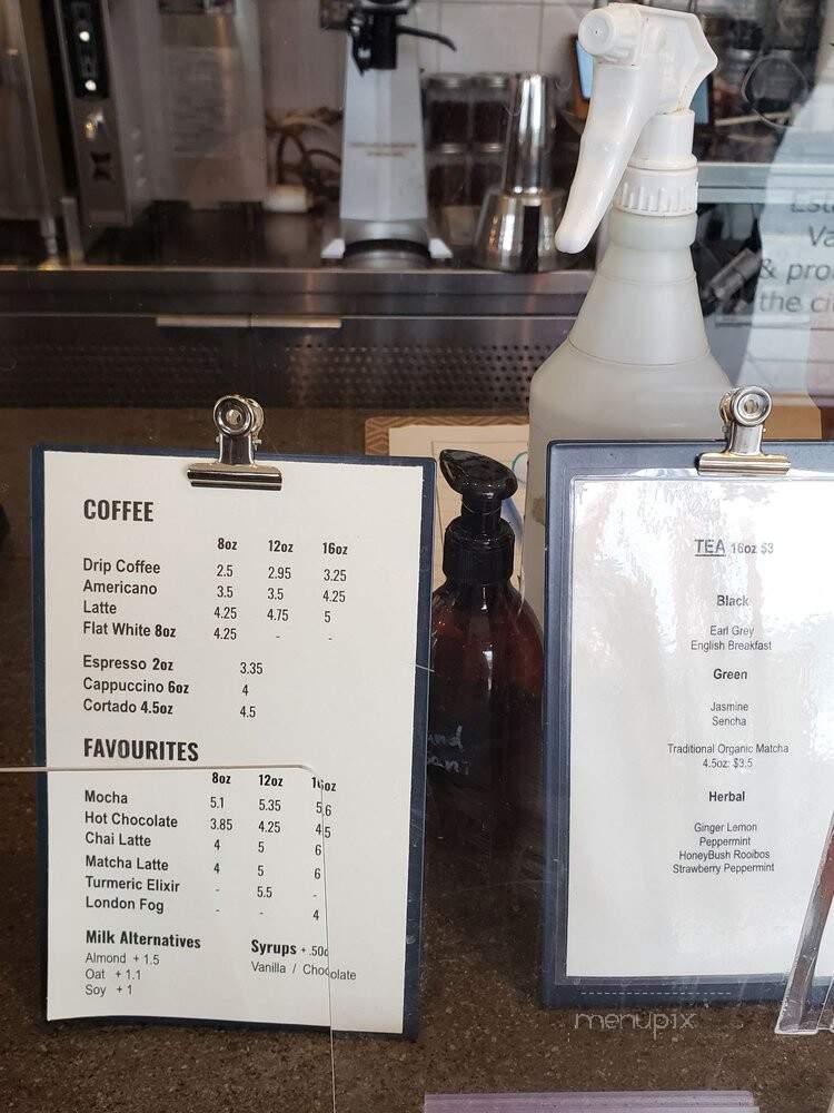 Prado Cafe - Vancouver, BC menu_pic