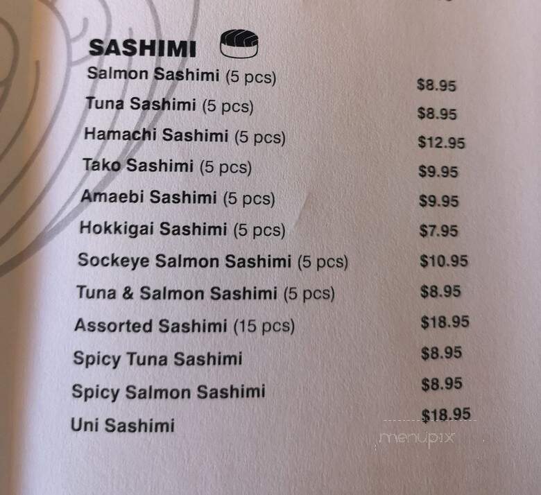 Kaiko Japanese Restaurant - Coquitlam, BC menu_pic