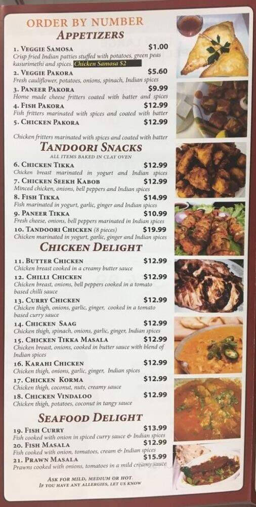 Mr Pan Pizza & Indian Curry House - North Vancouver, BC menu_pic