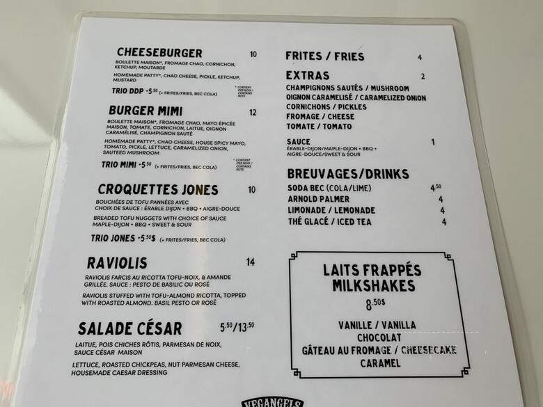 Mimi & Jones - Montreal, QC menu_pic