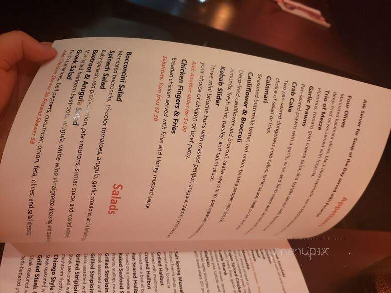 Four Olives - Vancouver, BC menu_pic