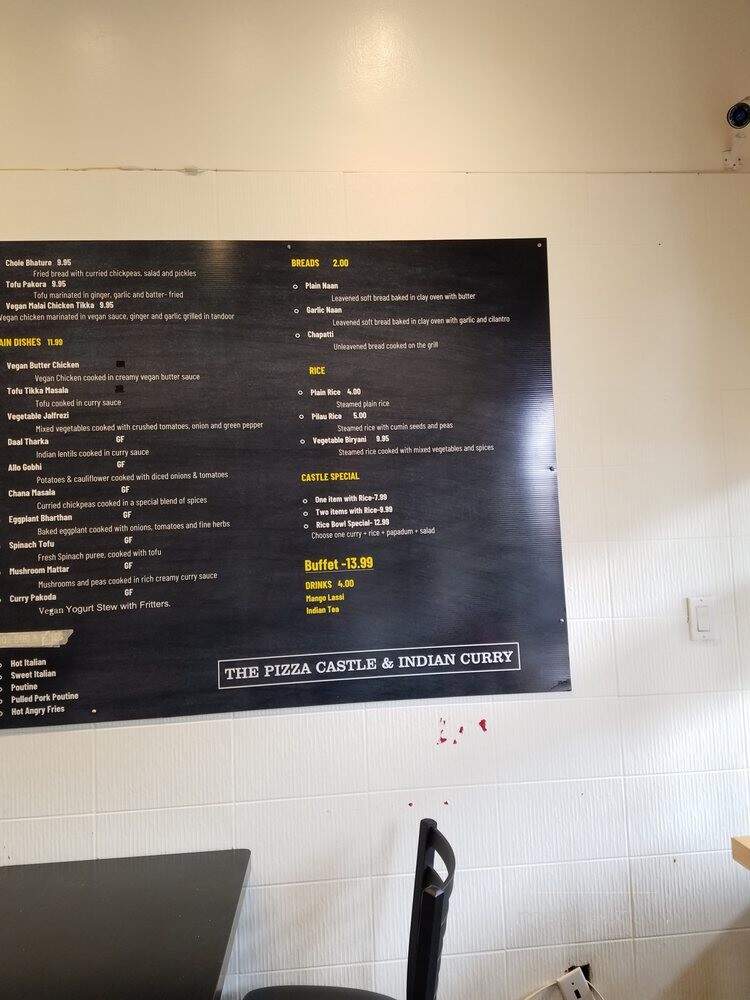 The Pizza Castle & Indian Curry - Vancouver, BC menu_pic