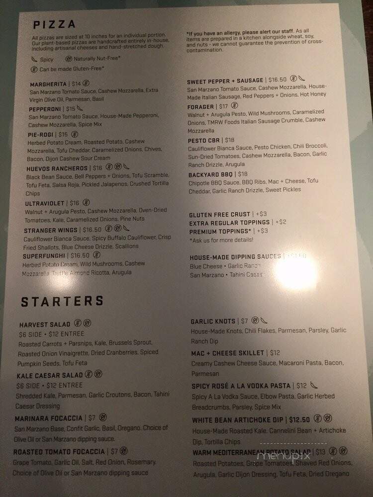 Virtuous Pie - Victoria, BC menu_pic