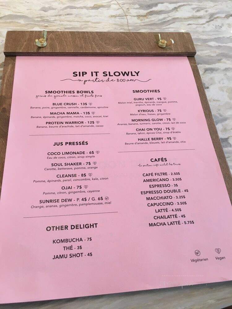 Gypsy Kitchen+Bar - Montreal, QC menu_pic