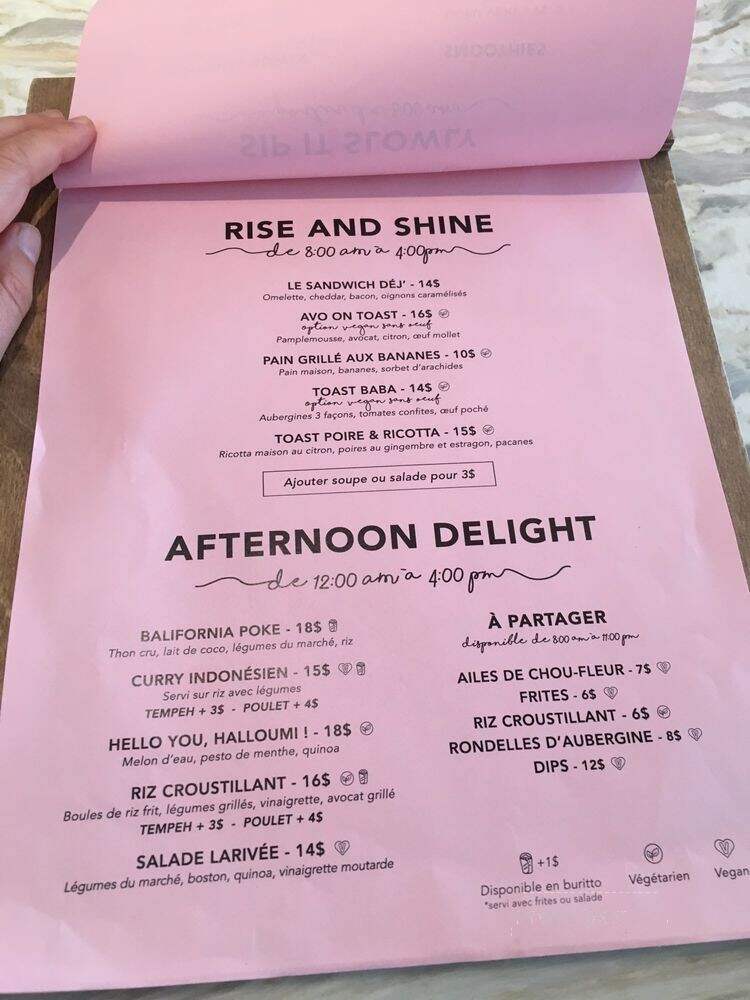 Gypsy Kitchen+Bar - Montreal, QC menu_pic