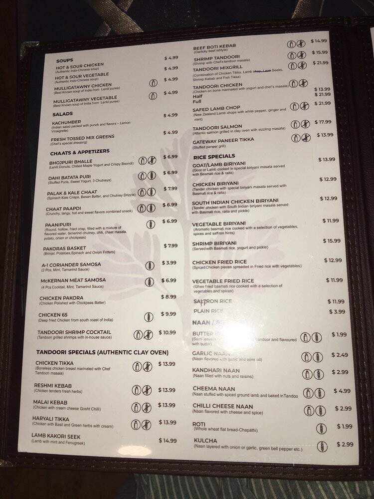 Coriander Cuisine - Edmonton, AB menu_pic