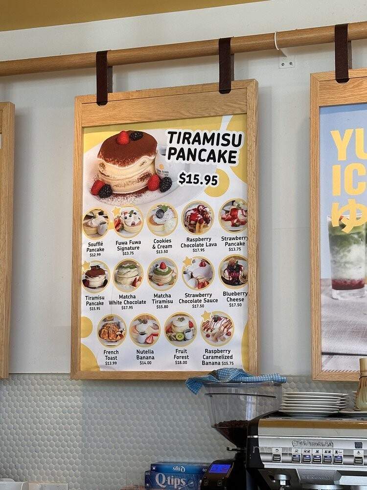 Fuwa Fuwa Japanese Pancakes - Vaughan, ON menu_pic