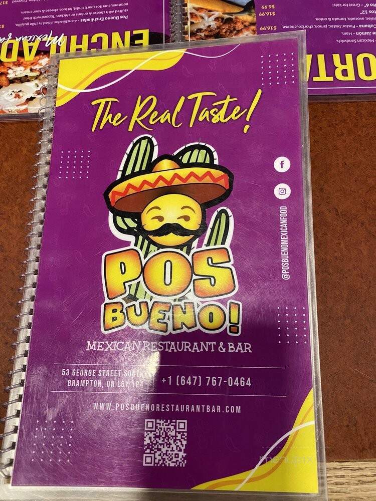 Pos Bueno Restaurant & Bar - Brampton, ON menu_pic