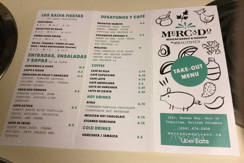 Mercado Mexican Market & Taqueria - Coquitlam, BC menu_pic