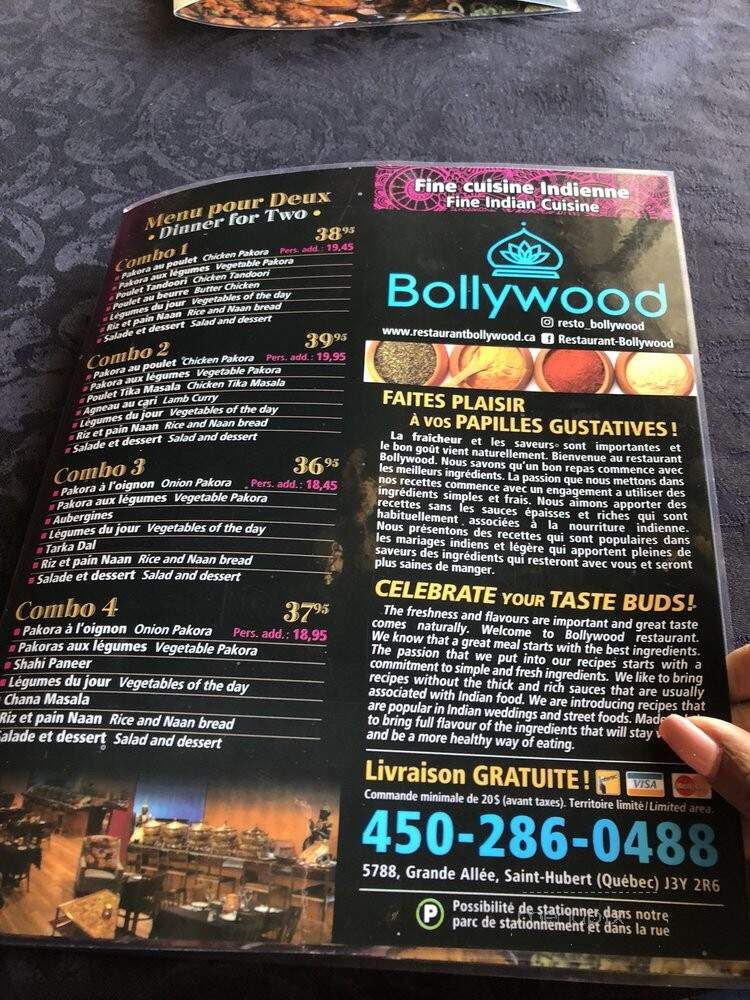Restaurant Bollywood - Saint-Hubert, QC